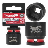 TVARDY Udarni nasadni ključ 1/2" 6-kraki 24 mm CR-MO